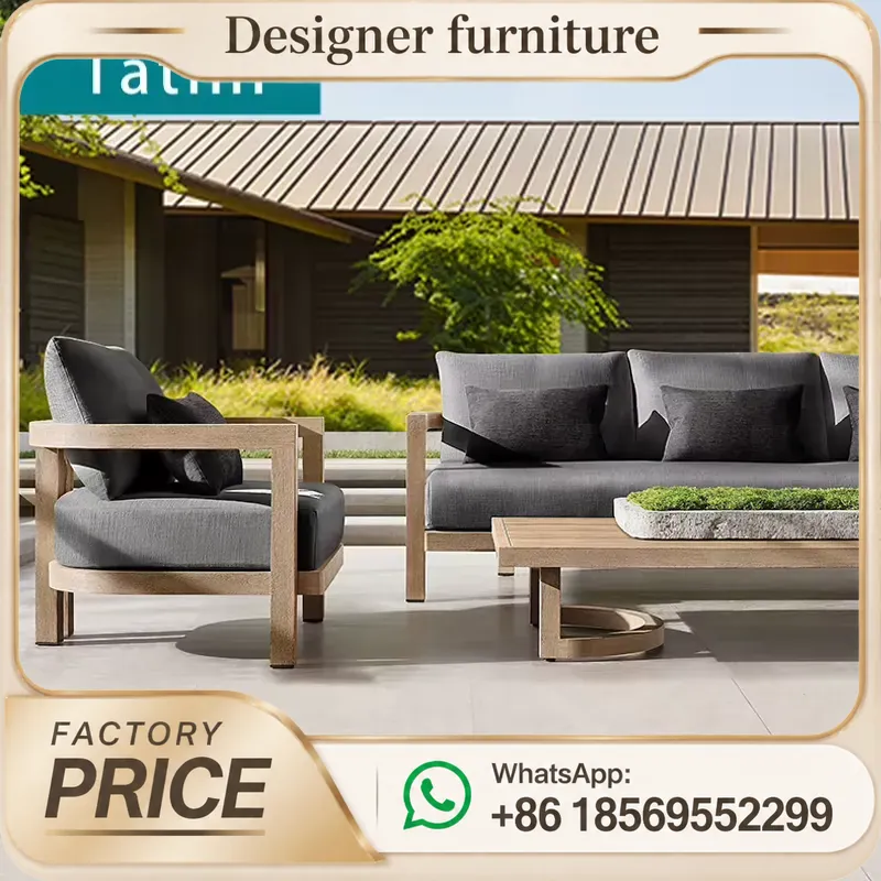 Outdoor Furniture Teak Wood - Диванная группа из тикового дерева, водонепроницаемая,