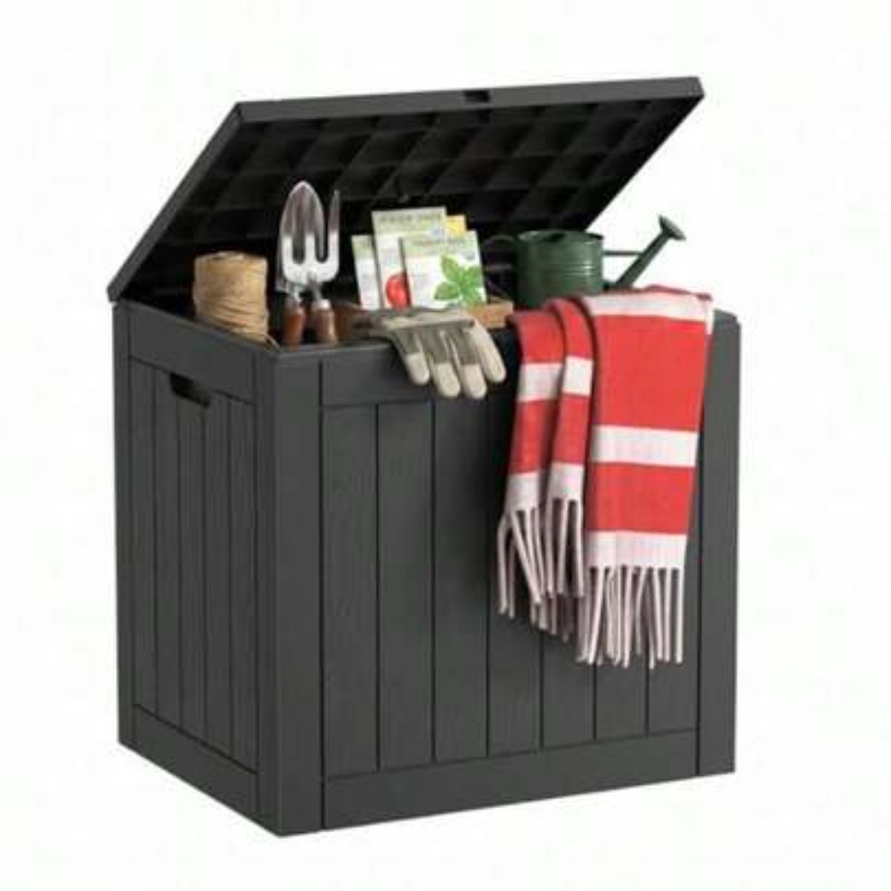 Outdoor Furniture With Storage For Cushions - Уличный ящик для хранения из смолы,