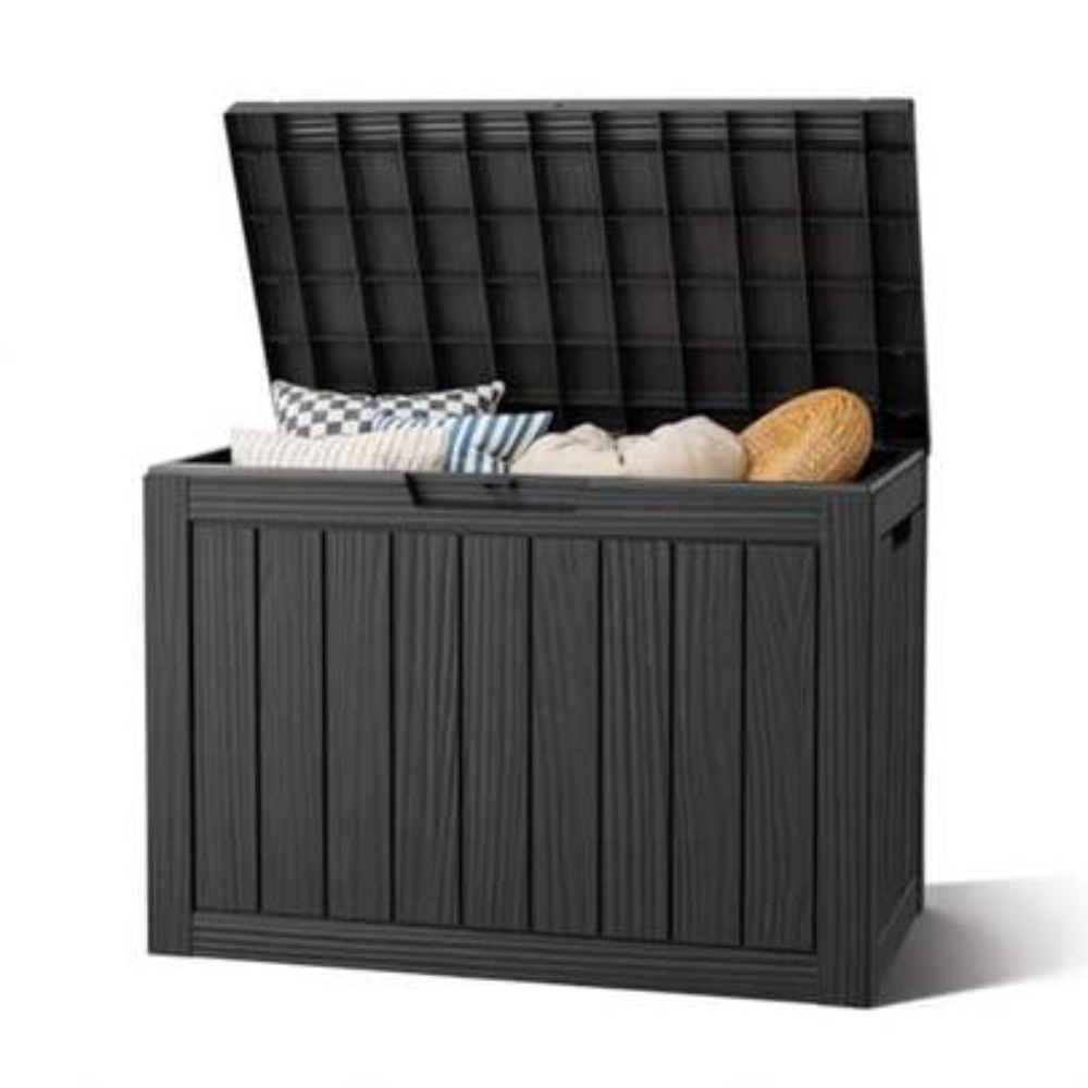 Outdoor Furniture With Storage For Cushions - 50-галлонный уличный ящик для хранения, водонепроницаемый,