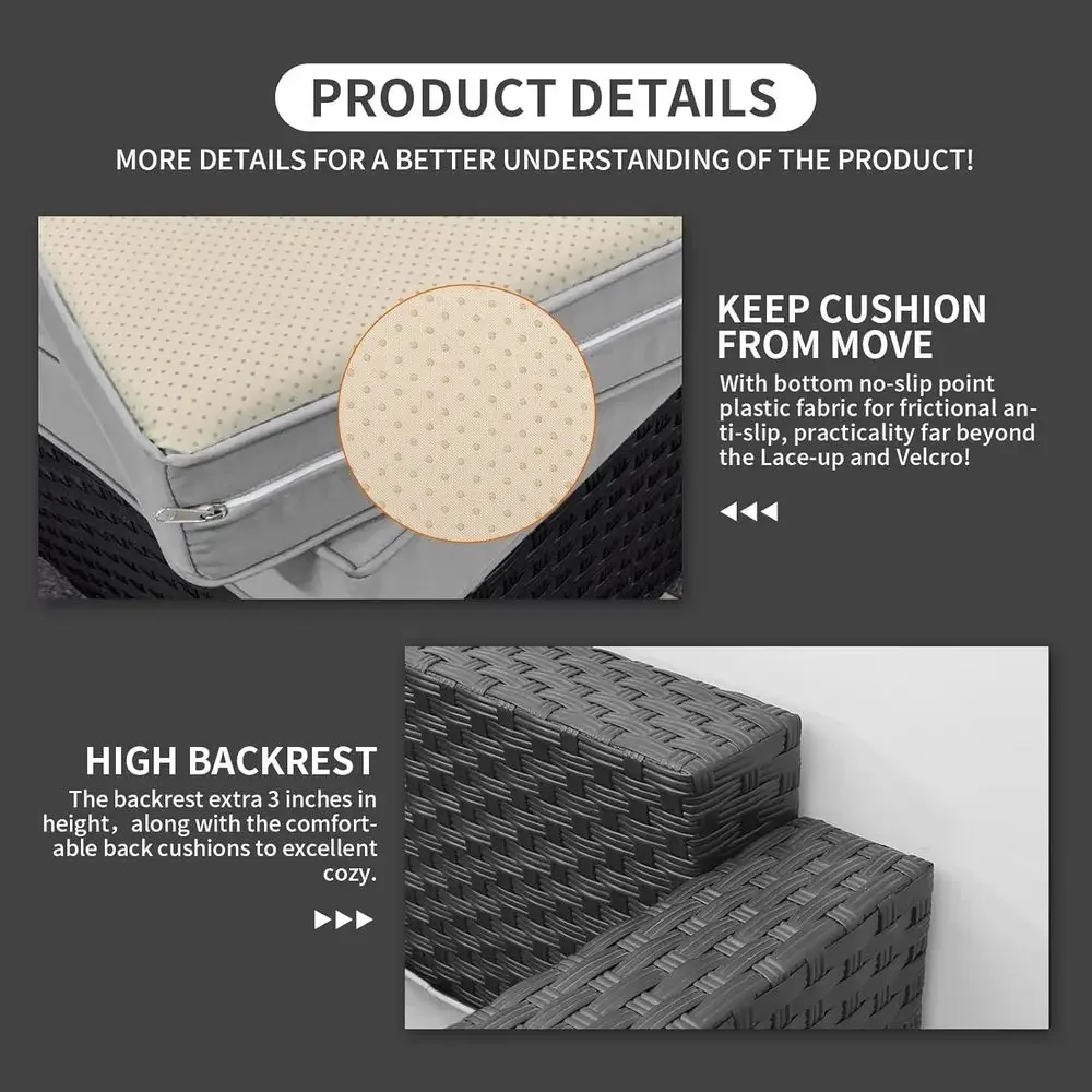 7-местный уличный секционный к – обзор и цена Outdoor Furniture Grey
