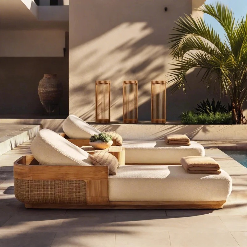 Комплект шезлонгов и кушеток S – обзор и цена Outdoor Furniture Teak Wood