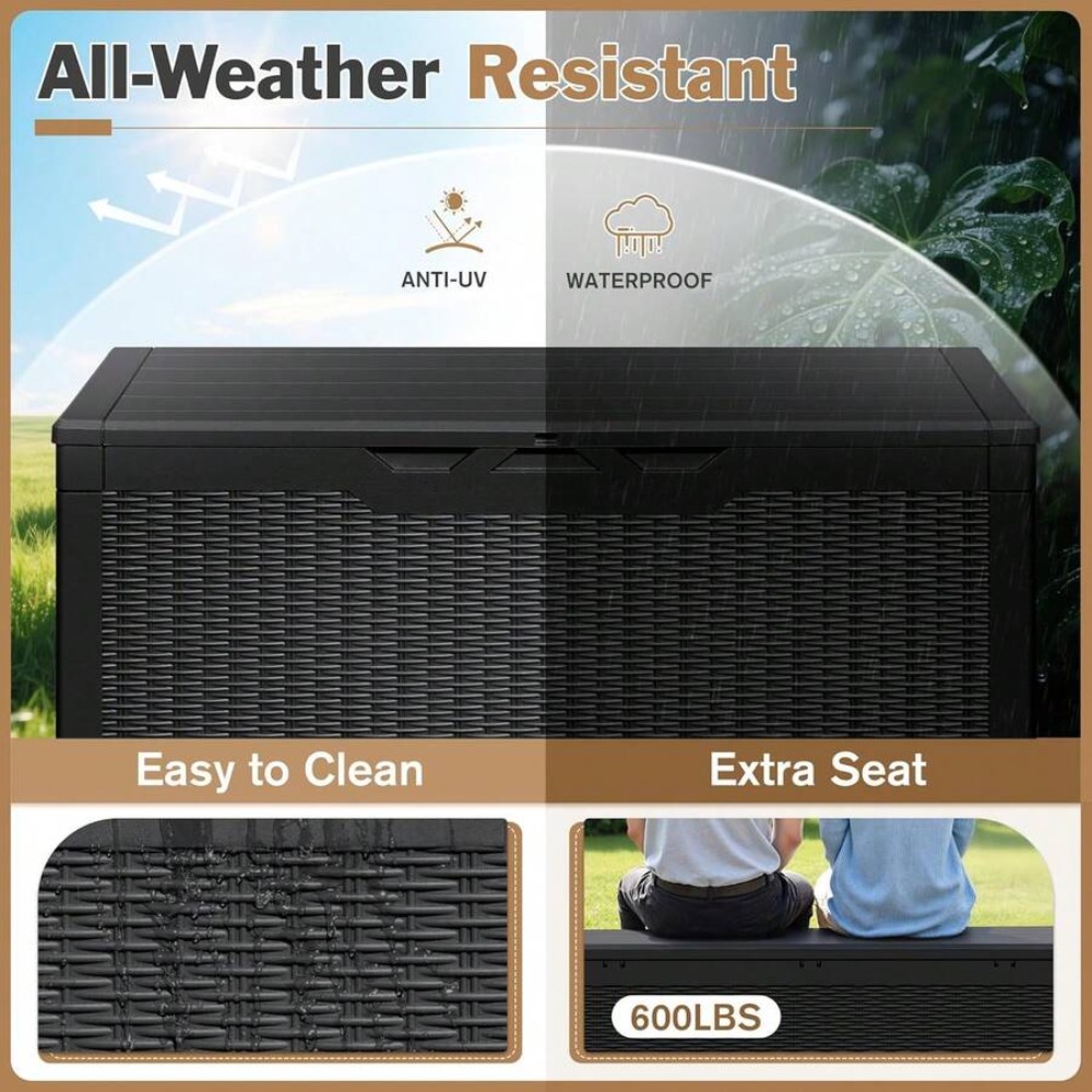 Большой запираемый уличный ящи – обзор и цена Outdoor Furniture With Storage For Cushions