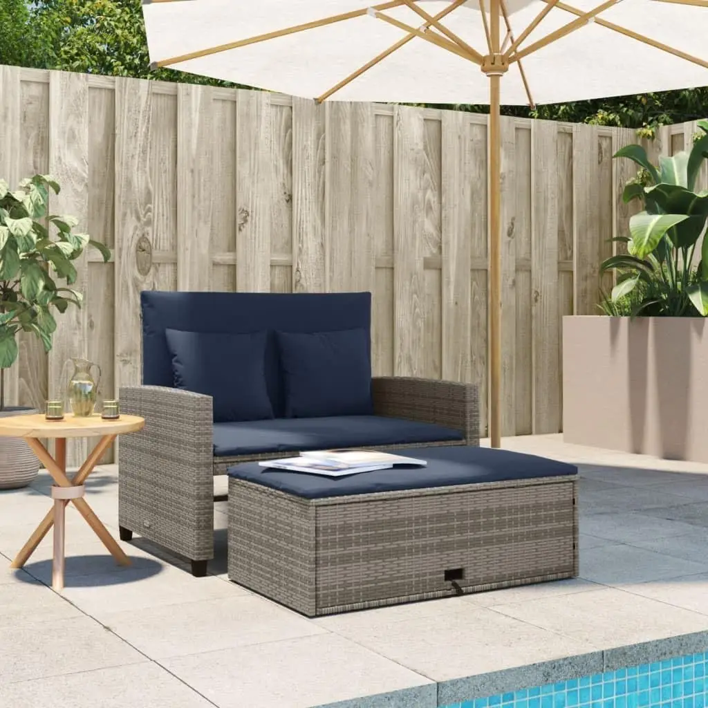 Серо-темно-синий садовый диван – обзор и цена Outdoor Furniture Grey