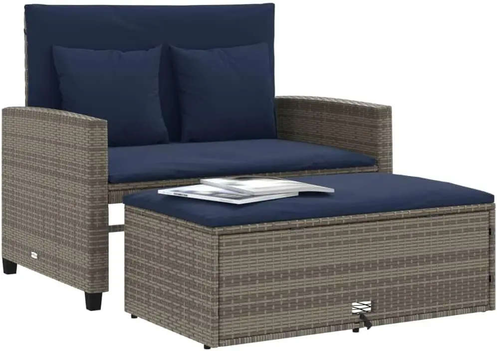 Серо-темно-синий садовый диван – обзор и цена Outdoor Furniture Grey