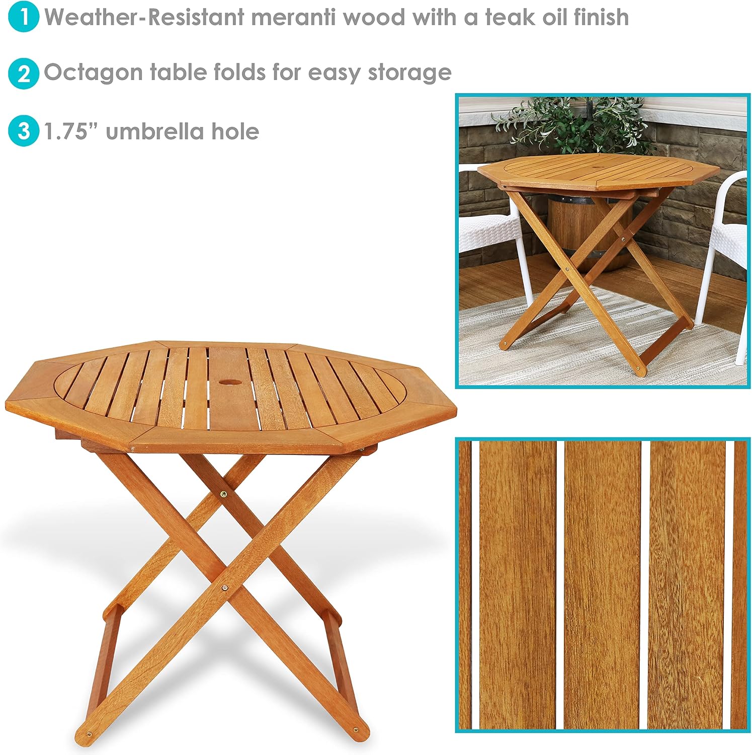 Складной уличный стол из дерев – обзор и цена Outdoor Furniture Teak Wood