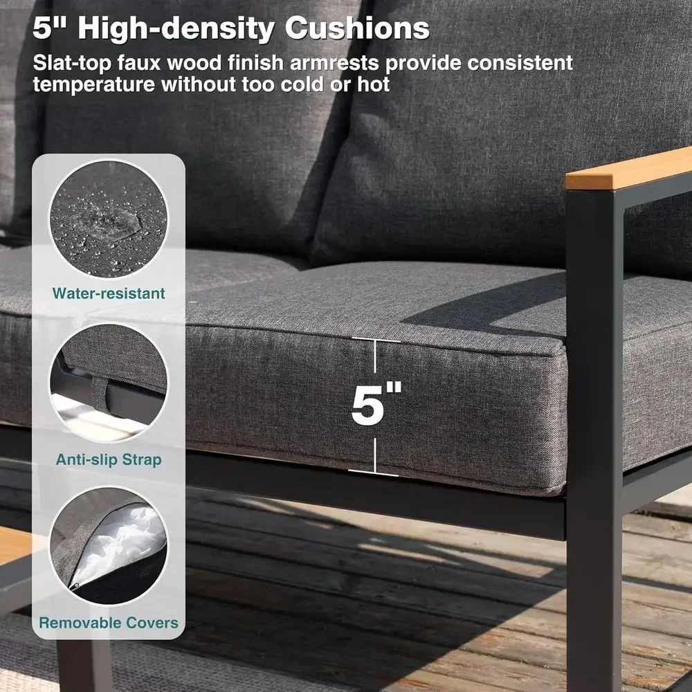 6-местный уличный угловой дива – обзор и цена Outdoor Furniture Grey