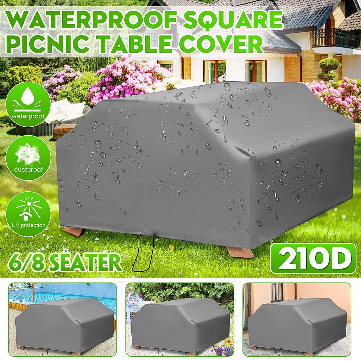 Чехол на стул для пикника 210D – обзор и цена Outdoor Furniture Grey