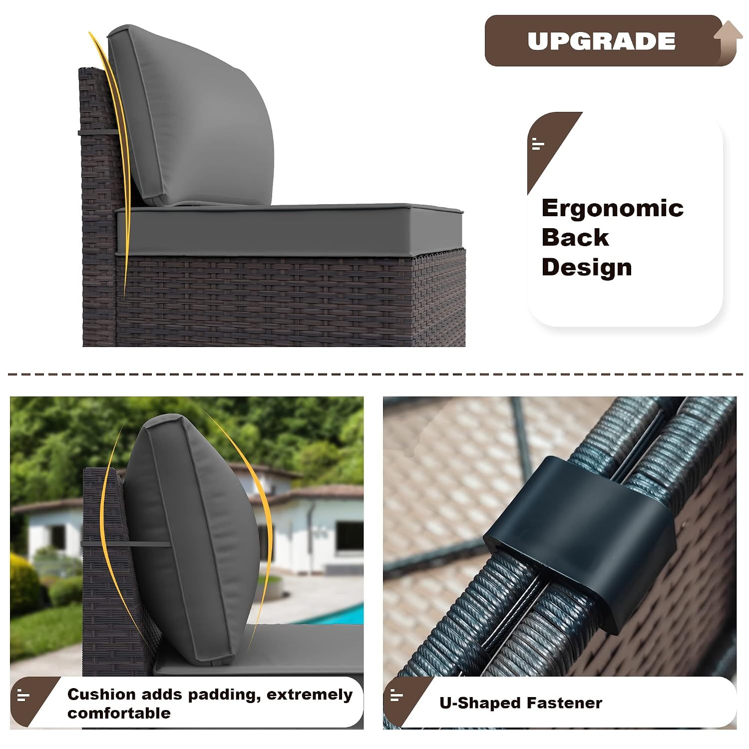 Плетеная мебель для патио из р – обзор и цена Outdoor Furniture Grey