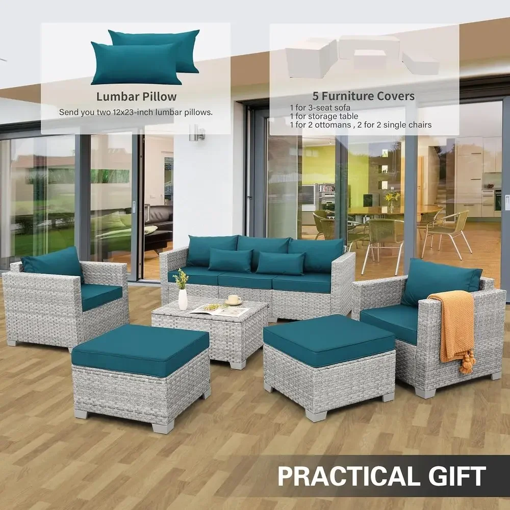 Комплект садовой мебели из 6 п – обзор и цена Outdoor Furniture With Storage For Cushions