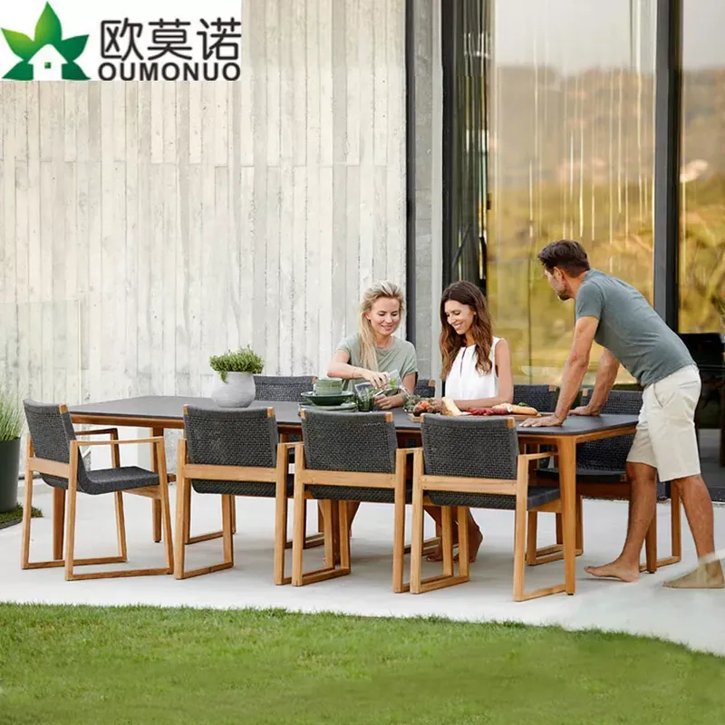 Уличный обеденный гарнитур из  – обзор и цена Outdoor Furniture Teak Wood