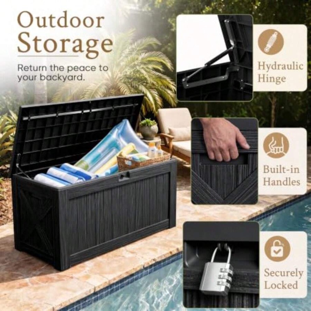 Ящик для хранения на открытом  – обзор и цена Outdoor Furniture With Storage For Cushions