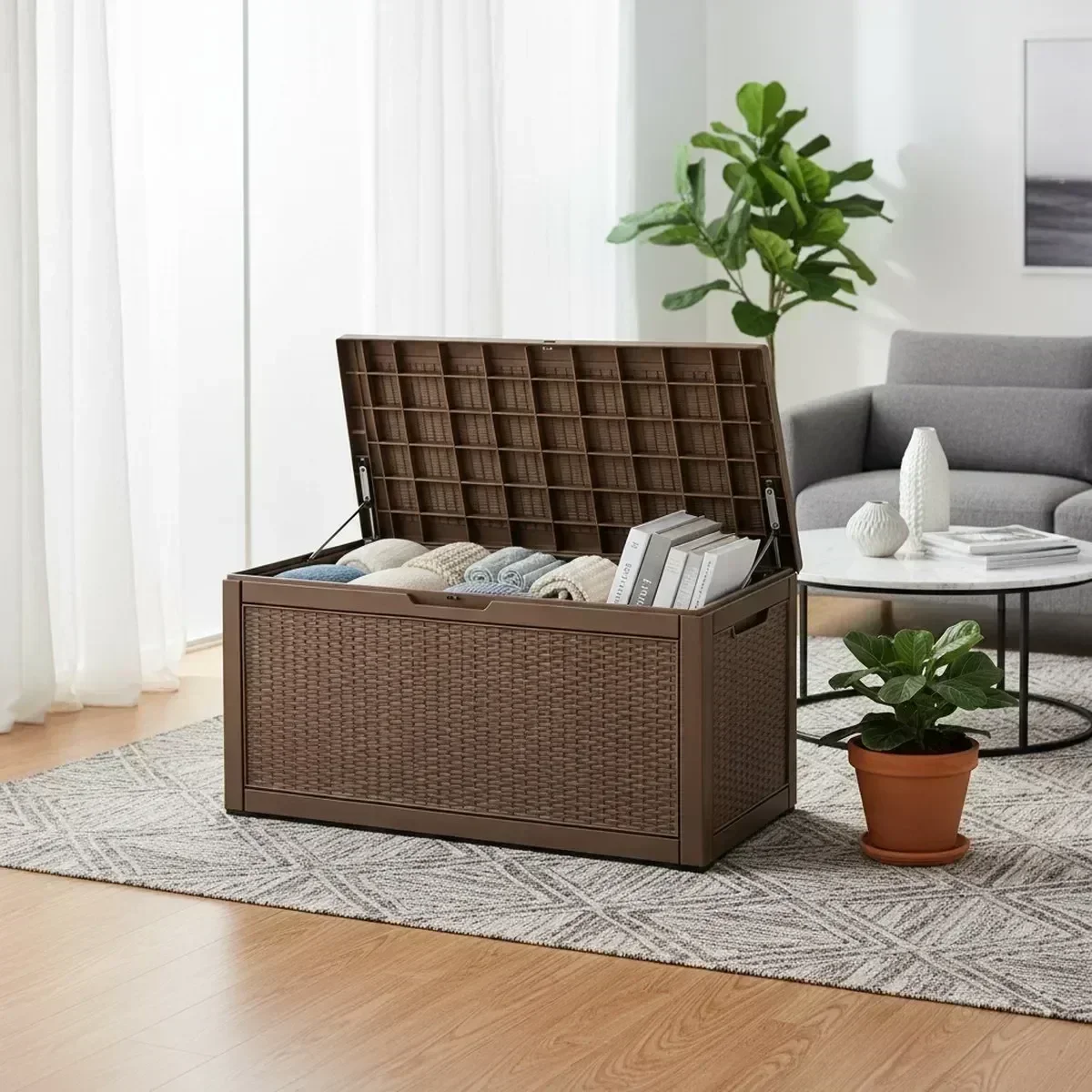 Большая уличная скамья для хра – обзор и цена Outdoor Furniture With Storage For Cushions