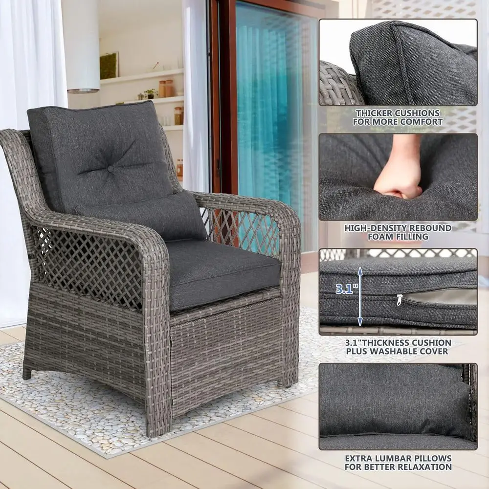 6-местный серый комплект садов – обзор и цена Outdoor Furniture Grey